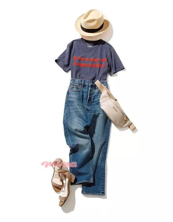 搭配｜这条裤子太秀了吧？百搭时尚还显腿长 推荐牛仔阔腿裤的16