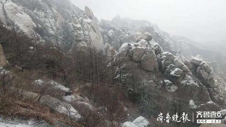 荐游丨青岛崂山迎初雪 宛如人间仙境