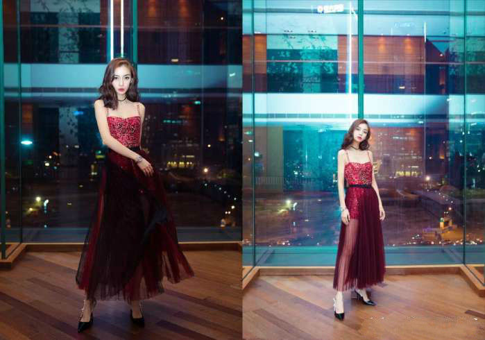 苗苗杨颖同穿大牌礼服，一个风尘一个名媛，没有对比就没有伤害