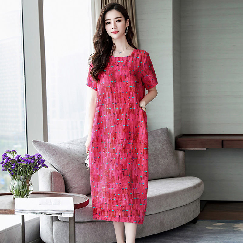 高档‘棉麻裙’又上新了!凉爽舒适又透气!忍不住给老婆买了七件