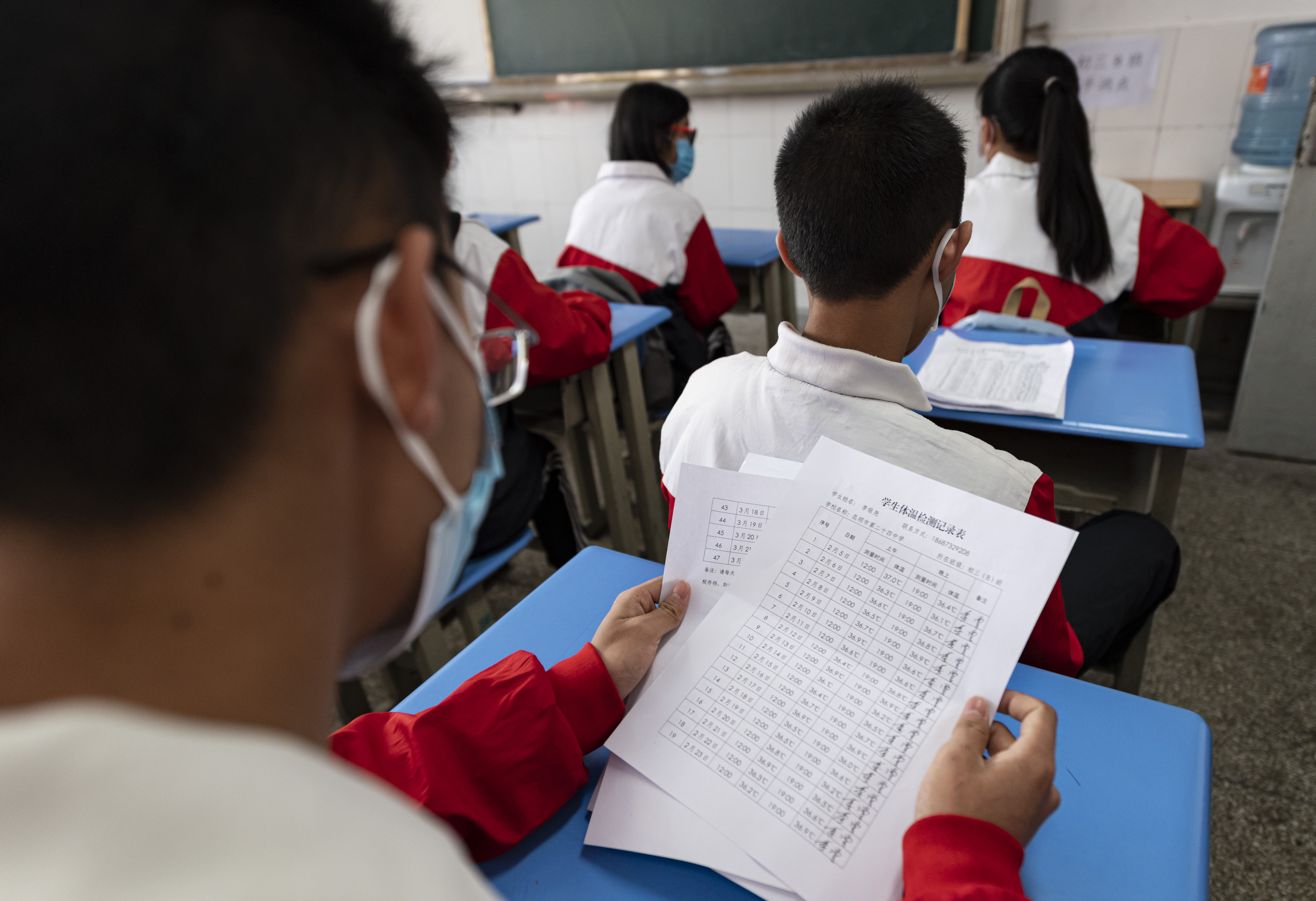 初三■昆明:初三学生的开学防疫第一课