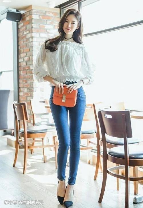 时尚紧身裤, 尽显女性魅力,时尚美女风姿迷人令人心动!