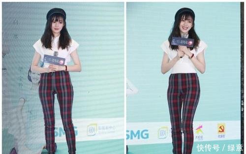 未修图下张天爱腿型不可描述，与精修图差距太大，现实版“照骗”