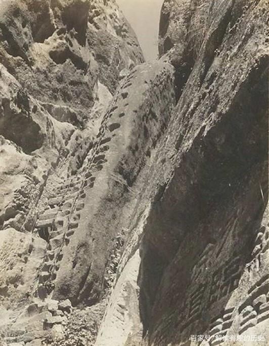 80年前华山老照片:这才是华山最初的样子,图8是真正的华山论剑