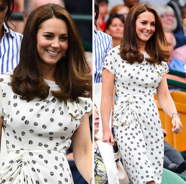 凯特梅根两位王妃观战温网,平民出身的她们靠得体的衣品好评如潮