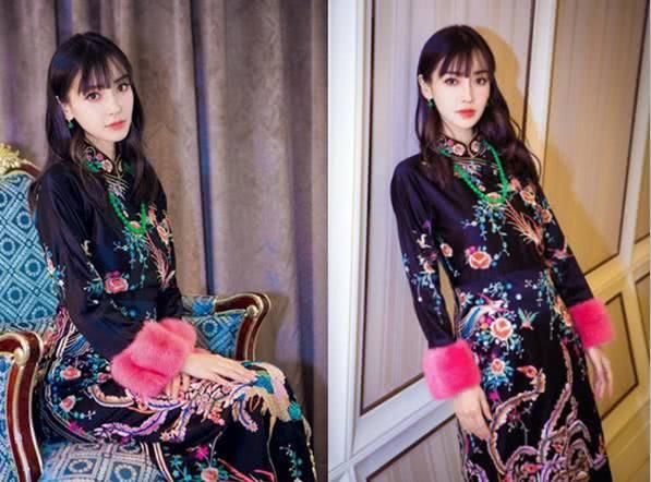 杨幂束手无策的旗袍，刘亦菲惊艳，冯提莫娇小，刘诗诗最有韵味？