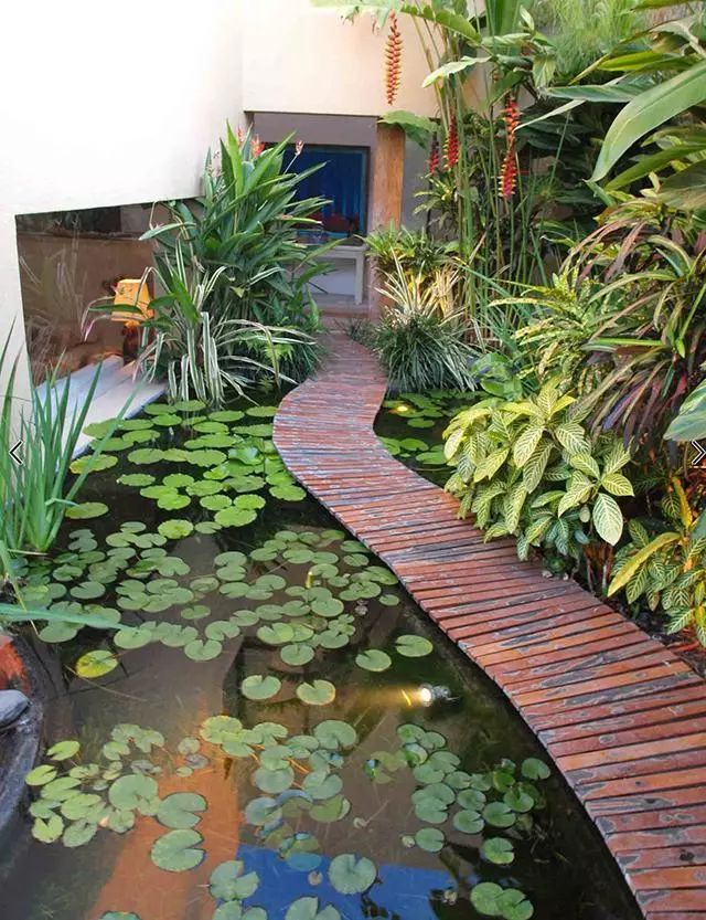 精选 | 32个别墅花园养鱼池设计方案