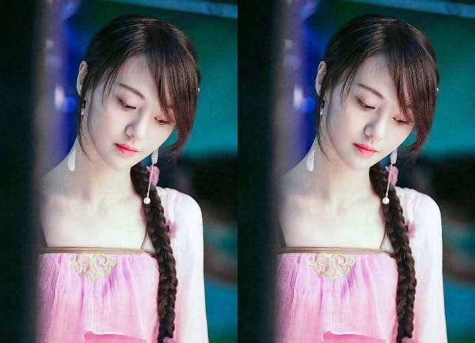 古装穿抹胸裙的美人:郑爽白到发光,杨颖勒出肉,她犹如仙女下凡