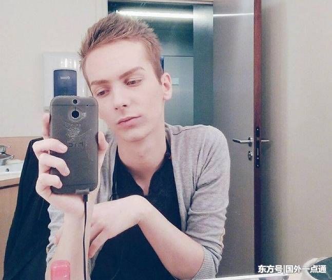 外国小伙用高超的化妆技术,从帅小子变成娇娘,只用了10分钟!