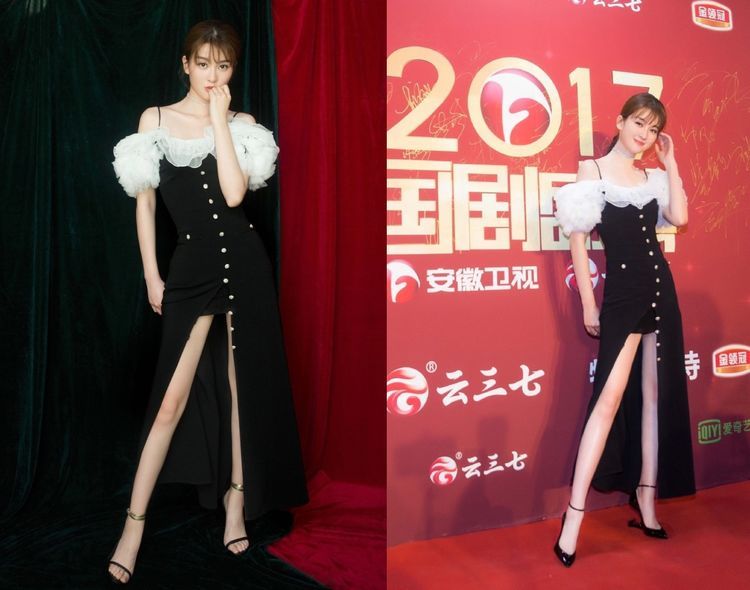 乔欣越来越放得开了！开叉裙穿出时尚新高，大长腿好惊艳！