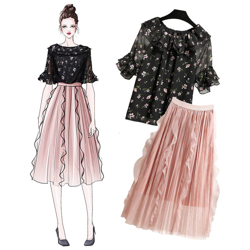 “网红套装”抖音上火爆了，高挑又优雅，小个子女生都能穿