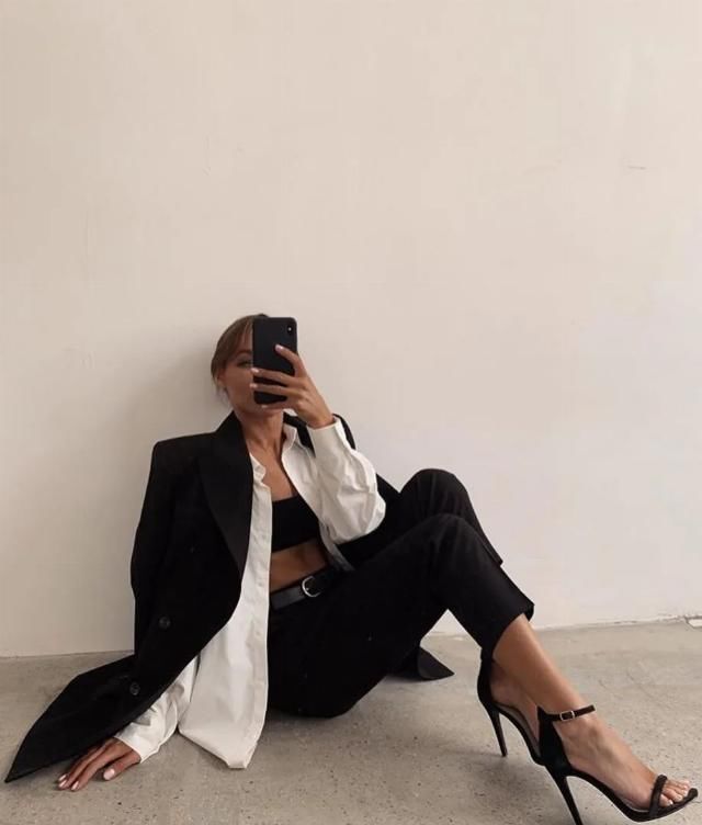  【TOP姐】一件黑色西装，打造16个时髦look！