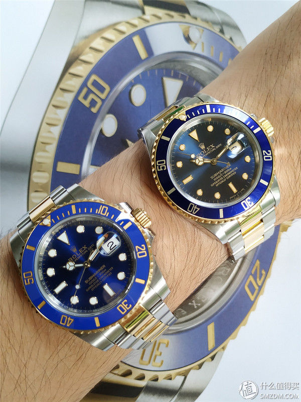 劳力士Skr--间金蓝水鬼机械表