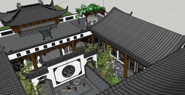 人靠衣装，马靠鞍，农村建房，要看庭院！