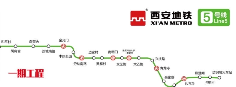 陕西西安明年开通新地铁！长45.37公里，加强4个地区之间的联系