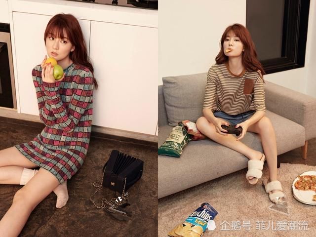 厉害了乔欣!嫌裙子不够性感，故意解开三颗纽扣露到大腿根!