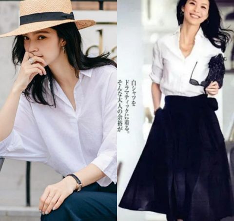  件白色@春暖花开，多尝试清新温柔的浅色系穿搭，打造如沐春风般的你