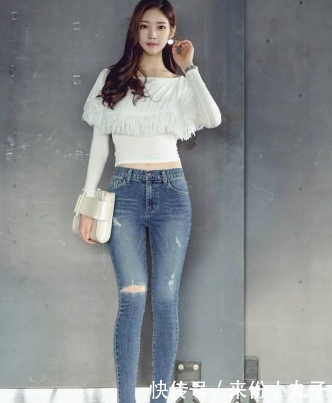 「 潇洒」彰显女性好身姿！，潇洒干练的牛仔裤美女