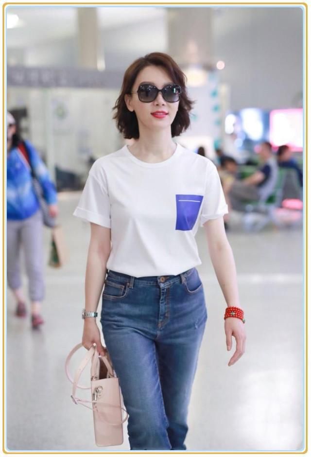 陈数气质真强悍!几十块T恤竟穿出千元大牌感，刘雯都甘拜下风了