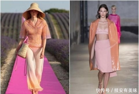 『奶油甜桃』2019秋冬穿搭灵感?这几个流行色快follow