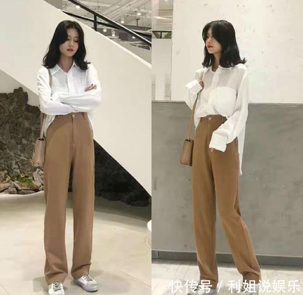 卡其色@经典耐看的卡其色裤,搭配不同上衣,简约大气又A又通勤!