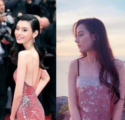 热巴和奚梦瑶撞衫之战，她瞬间就输了，网友：果然是差距的