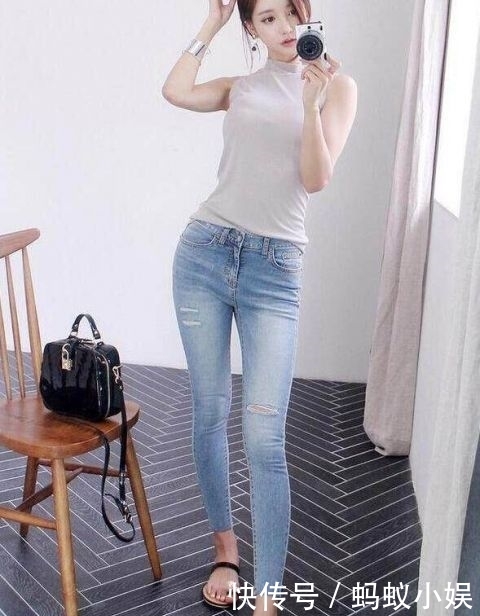 美女■清爽别致的牛仔裤美女,特别招人喜欢!