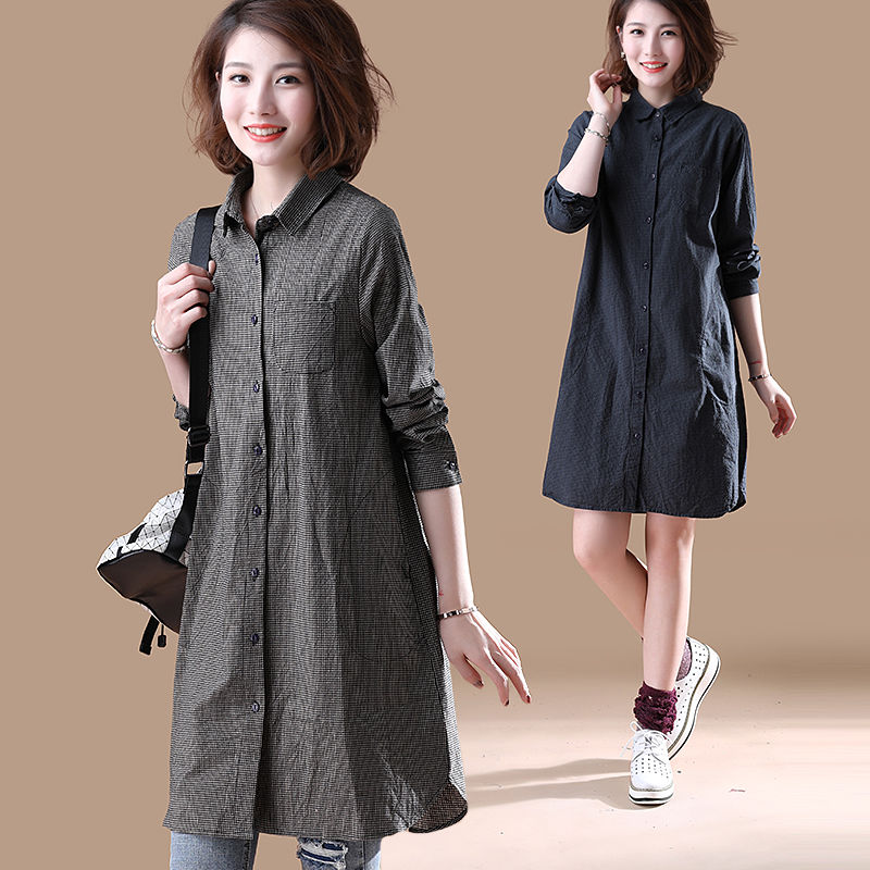 膝盖怕凉的女人，阴雨天少穿连衣裙!试试这种棉麻装，好穿还洋气