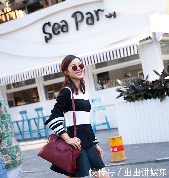 江一燕太会搭了, 衬衫配高腰阔腿裤显腿长, 网友: 这腿我服了