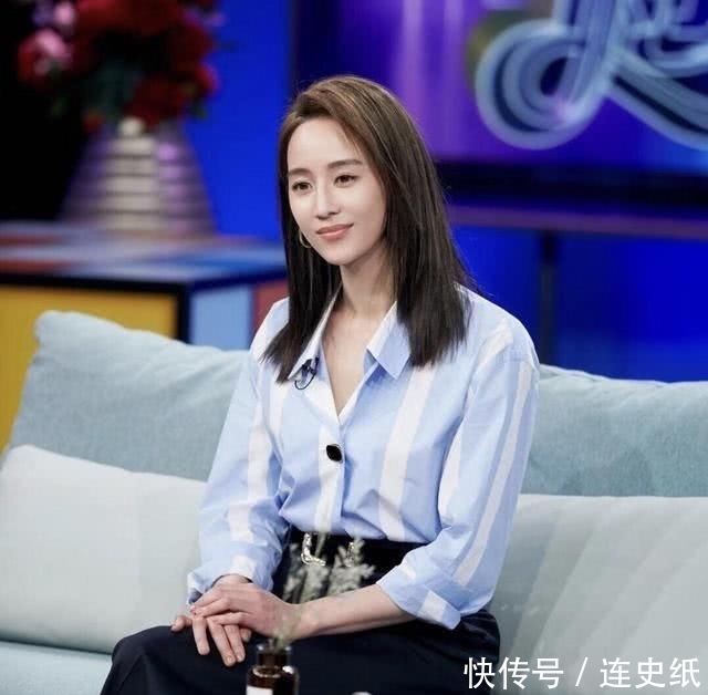  设计■张钧甯美得真让人嫉妒！穿条纹衬衫配9分阔腿裤，自带高级感炸裂