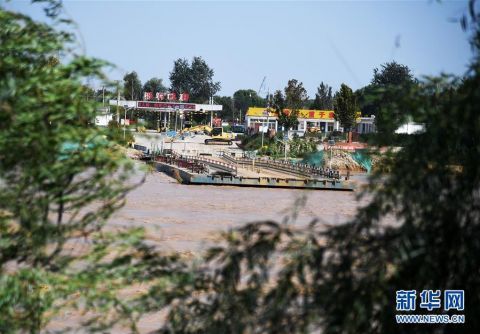  #济南#洪水逼近 济南暂时拆除泺口浮桥