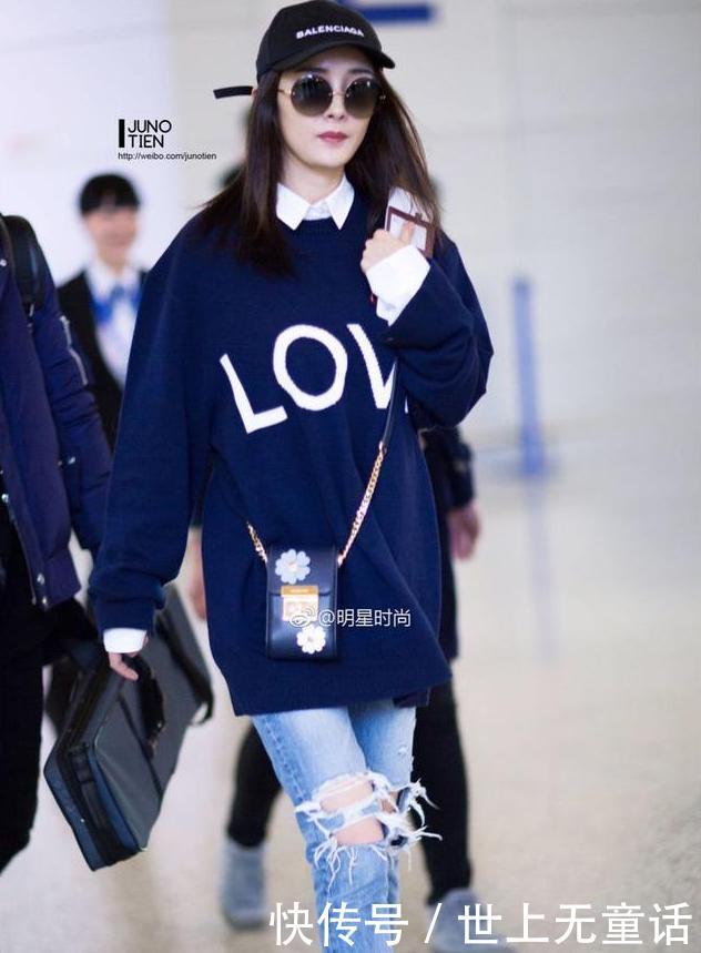 林允撞衫杨幂,怎料驼背的大幂幂穿上狂甩林允