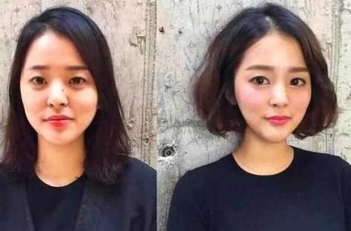 素颜与化妆加发型的区别,看完你还敢不化妆吗?