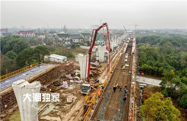 杭海城铁又有新进展 多个市区站点已经结顶！
