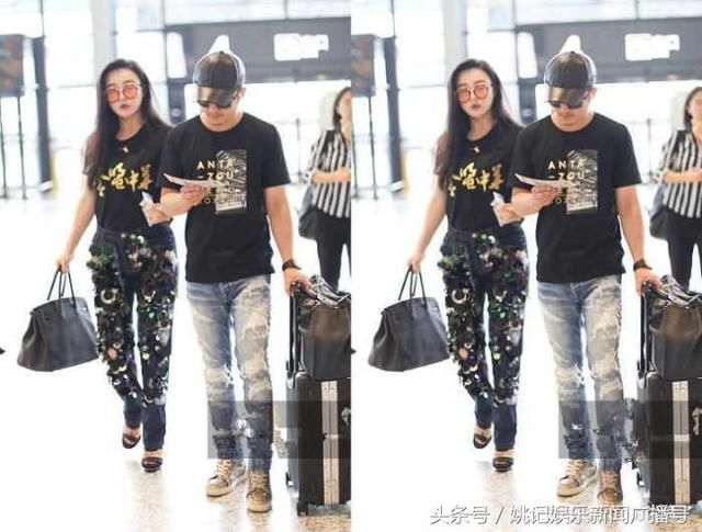 冉莹颖时尚起来拦都不住!鳞片裤太时髦,网友:邹市明hold不住把