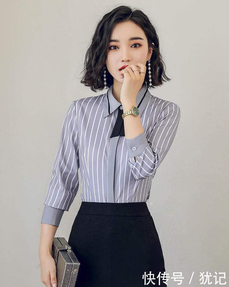 【艾尚臣职业】街拍,才发现人都穿这衬衫,迷人又洋气,妥妥少女感又不失女人味