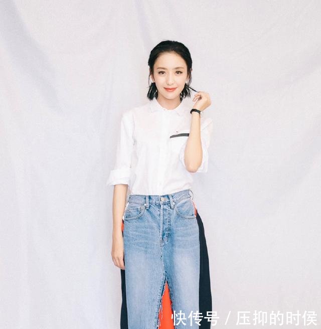 这条三千块牛仔裙，佟丽娅穿被吐槽，时隔7个月却被袁姗姗带火了
