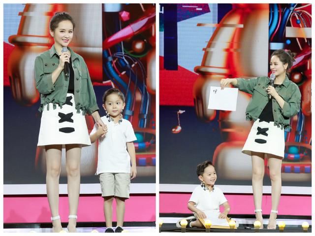 亲子装还能这么穿？邓莎大麟子私服穿搭大玩撞色，时髦又耐看