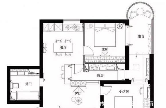  【花架】户型奇葩但设计超完美，铁艺花架隔断真漂亮，阳台装修更实用！