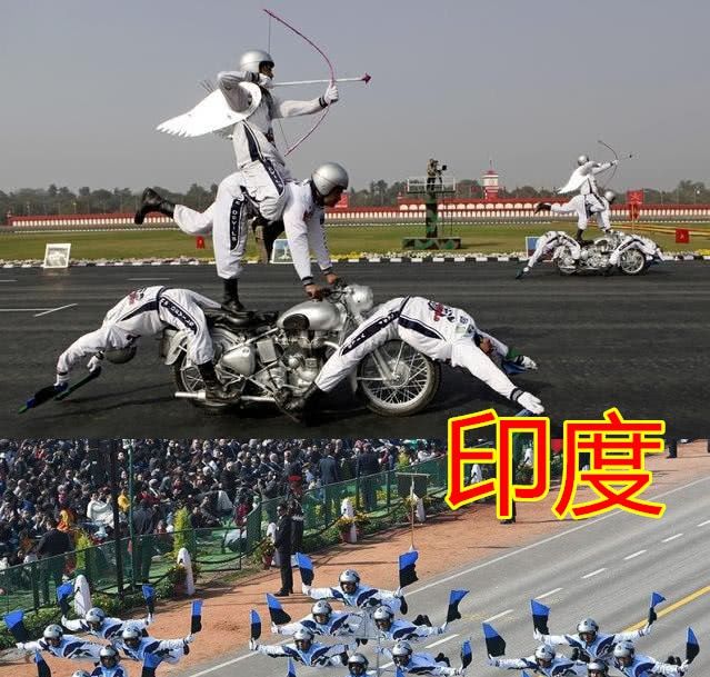 同样是阅兵,俄罗斯威武,印度叠罗汉,中国:告诉你