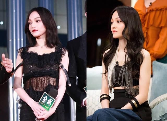 张韶涵难得性感一回，上身仅靠一根线遮重点，网友:没点安全感!