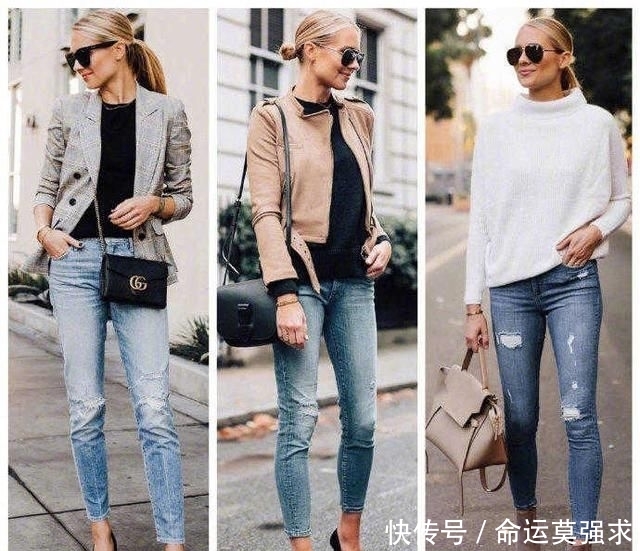 「欧美」牛仔裤如何穿出高级感?分享27套欧美风格搭配,照着穿就很大气