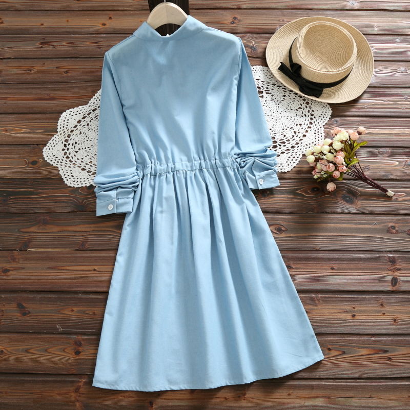 老婆是矮，但从不嫌自己矮!新款娃娃裙+平鞋，没人相信她1米5