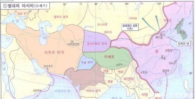 『历史』韩国课本上的中国历史地图,看看和我们的有什么不同