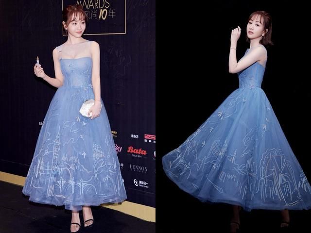 杨蓉穿抹胸裙现身，眼看都快撑炸了，网友：这身材简直了！