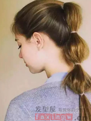 马尾辫也有新扎法 简单造型也有大时尚