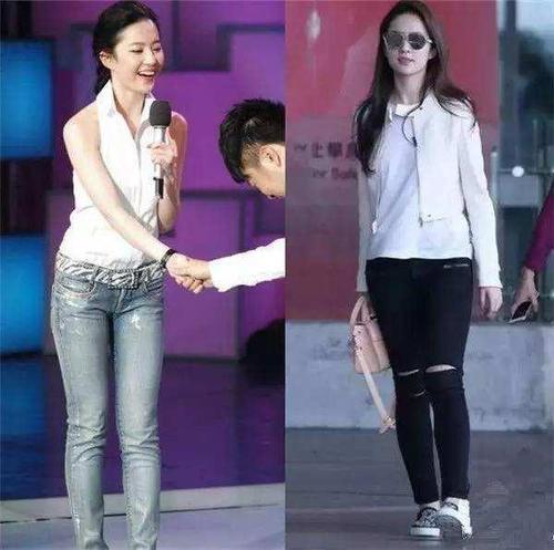 刘亦菲穿粉色西装本以为甜美又仙气,但被网友吐槽下半身更胖了!