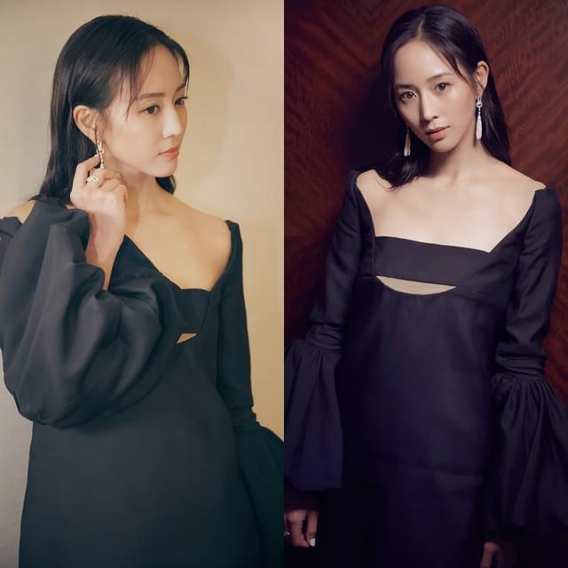 张钧宁亮相活动,连衣裙特别性感,没想到穿出了“孕妇”的既视感