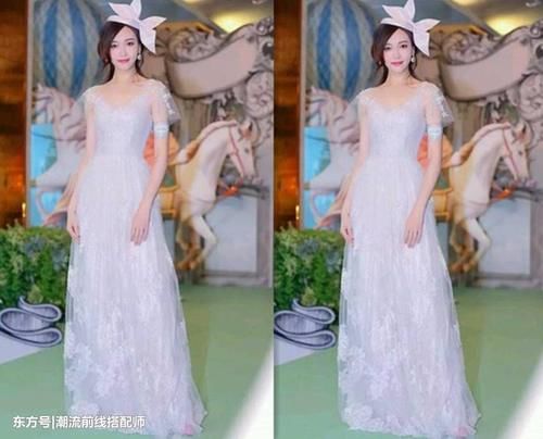 唐嫣厉害了，一袭粉色蕾丝长裙美如画，网友：罗晋知道你这么美吗