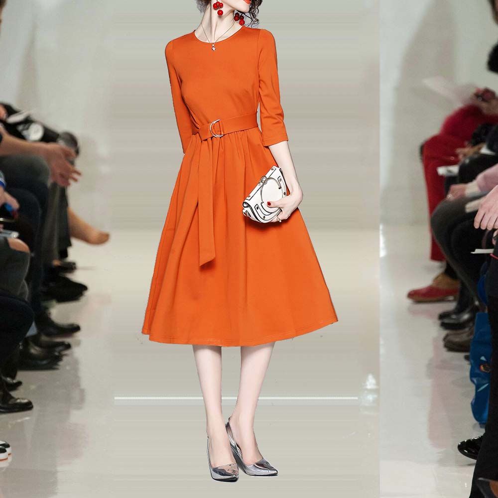 未满45岁，旗袍白送也别穿!学上海妈妈穿欧货裙，显瘦又减龄